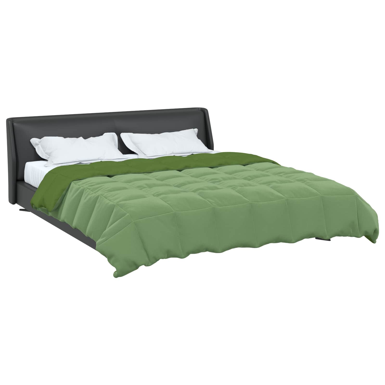 Sommerdecke Gesteppt Anthrazit 135 x 200 cm Mikrofaser