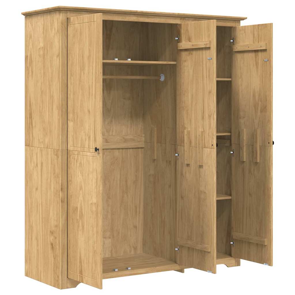Kleiderschrank BODO Honigbraun 53,5 x 99 x 173 cm Holzwerkstoff