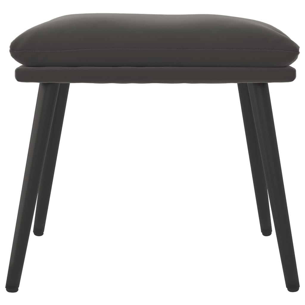 Fußhocker Hellgrau 45x29,5x35 cm Samt