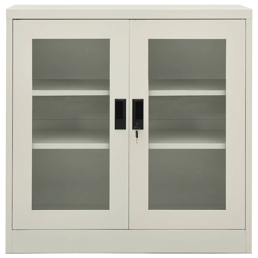 Büroschrank Weiß 90x40x70 cm Stahl
