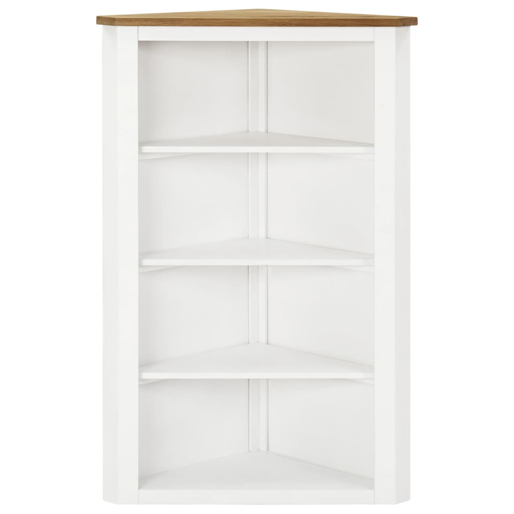 Eckregal 59x36x100 cm Massivholz Eiche