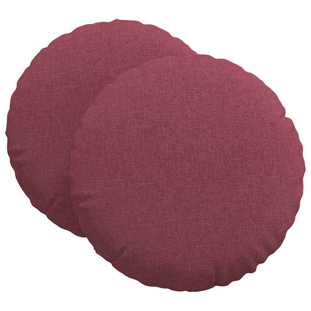 Sitzkissen 2 pcs Hellgrau Ø30 x 13 cm Stoff
