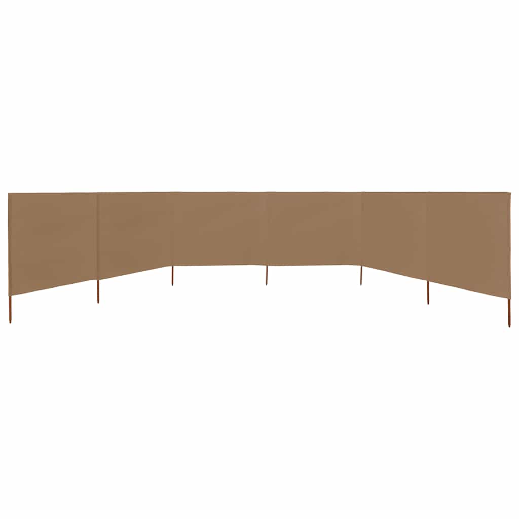 3-teiliges Windschutzgewebe 400 x 120 cm Weiß