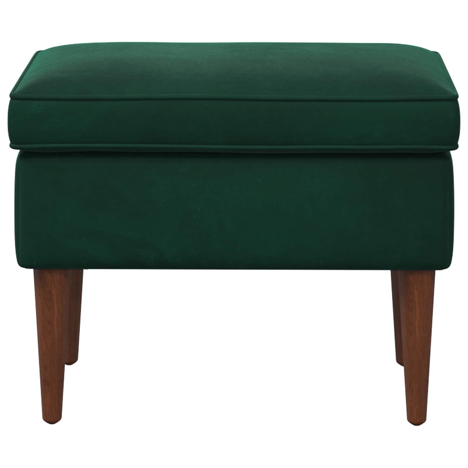 Hocker Hellgrau 55 x 35 x 41 cm Samt