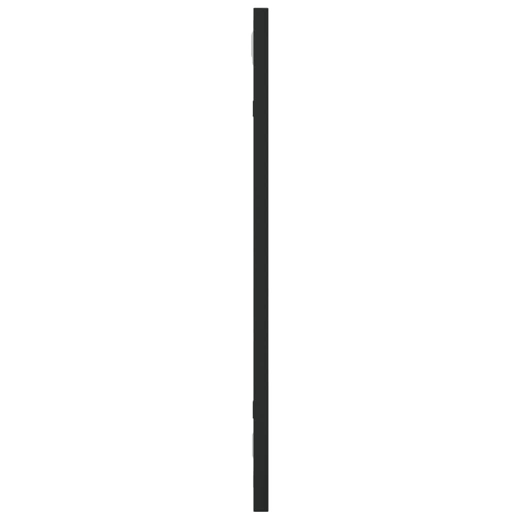 Wandspiegel Schwarz 60x40 cm Metall