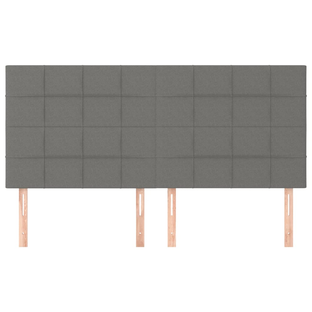 Kopfteil Hellgrau 80x5x118/128 cm Stoff