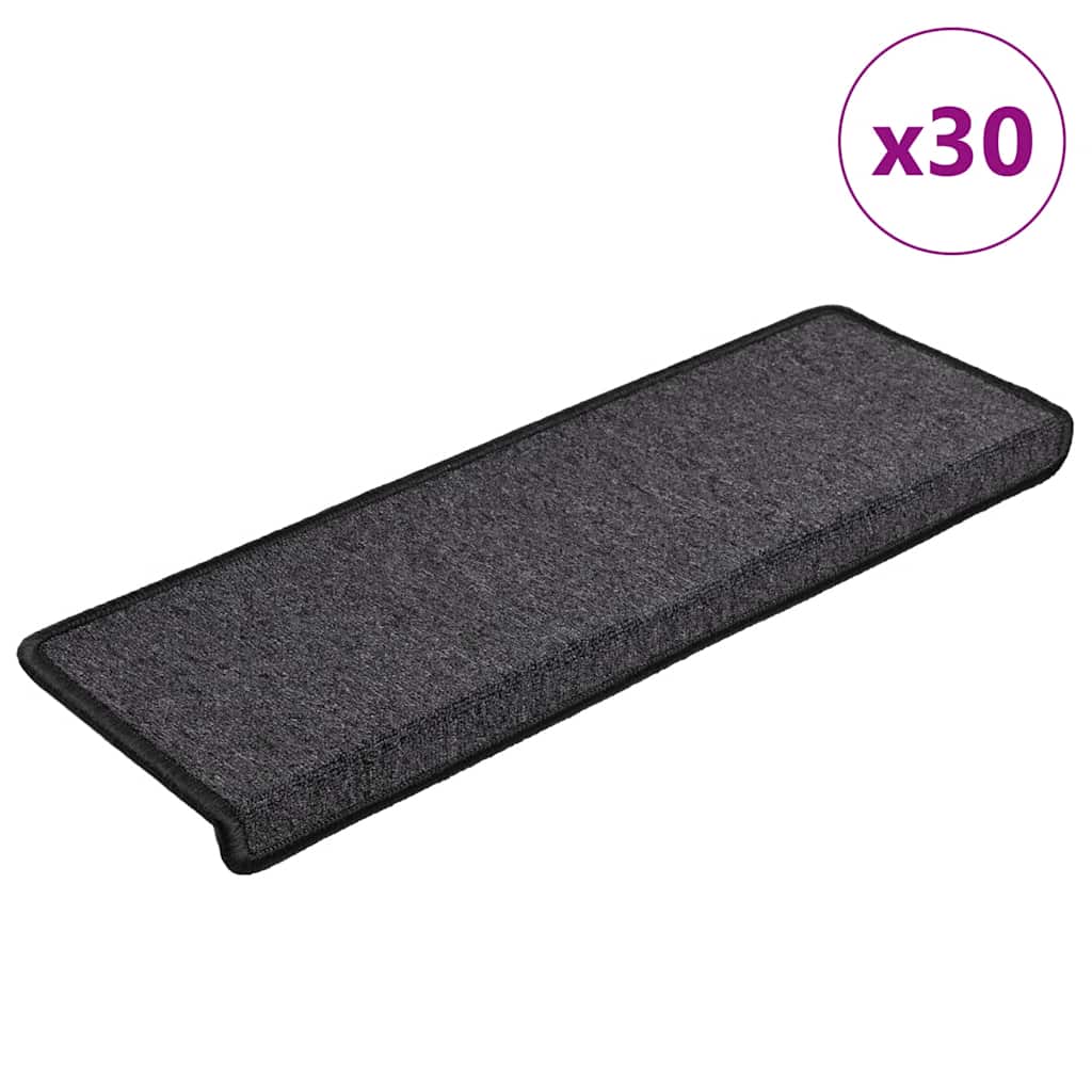 Stufenmatten 15 Stk. 65x21x4 cm Anthrazit Rechteckiger Rand