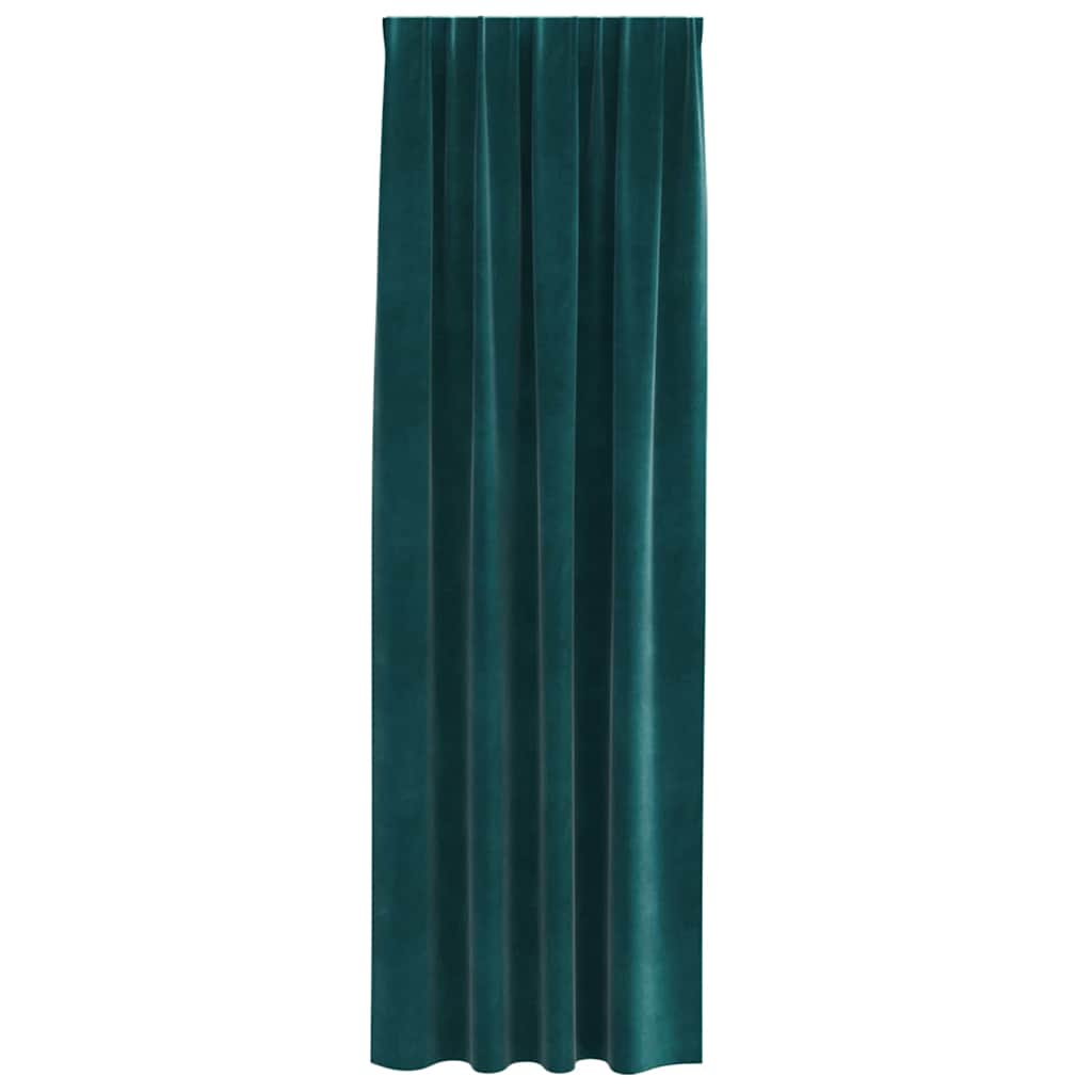 Verdunkelungsvorhänge 2 pcs Schwarz 140 x 140 cm Samt