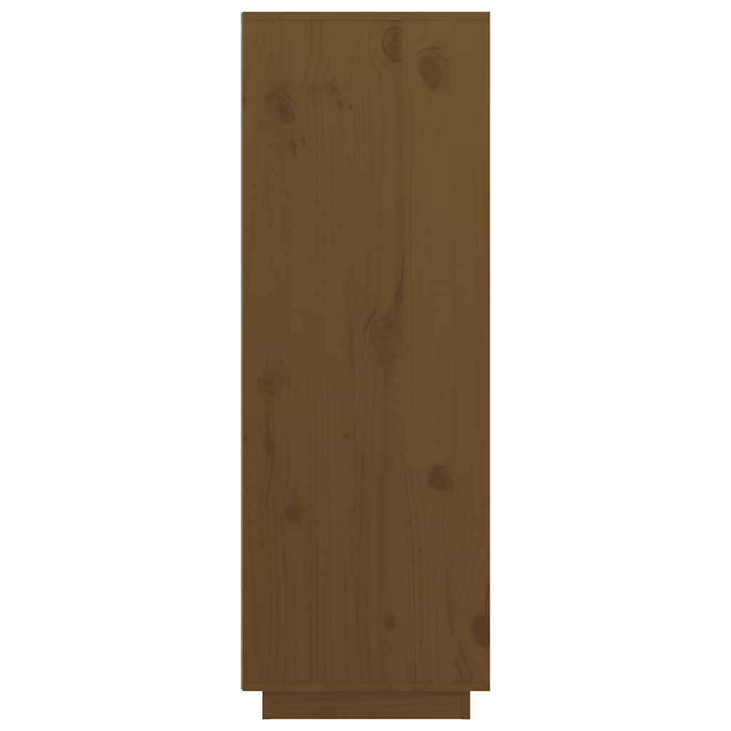 Highboard Honigbraun 89x40x116,5 cm Massivholz Kiefer