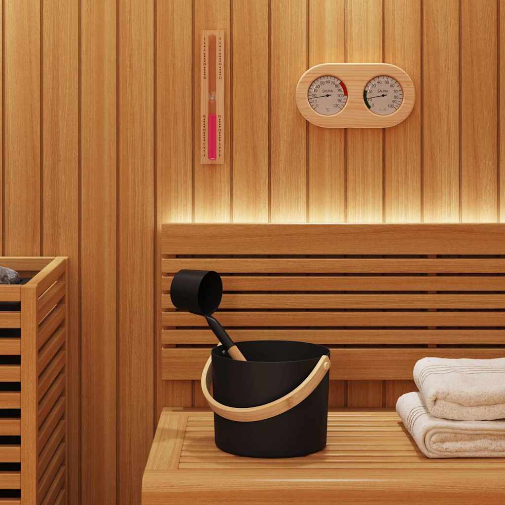 Sauna Zubehör Set 2 pcs Schwarz