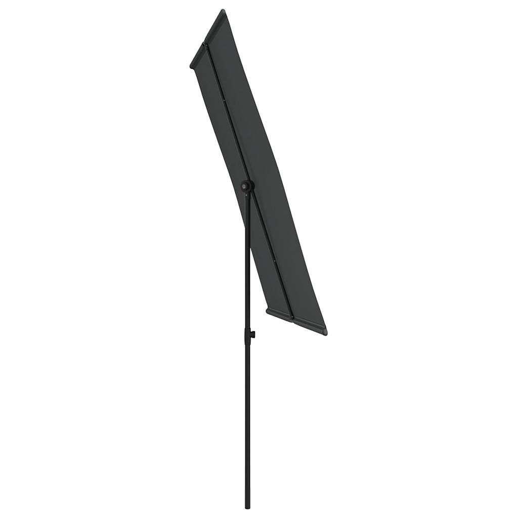 Sonnenschirm mit Aluminium-Mast 180x110 cm Bordeauxrot