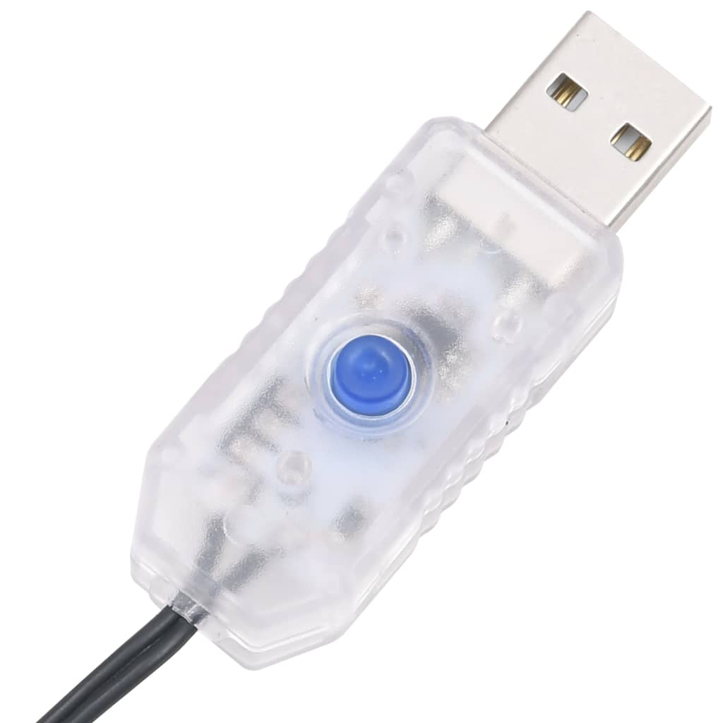 LED-Lichterkette mit 400 LEDs Warmweiß PVC