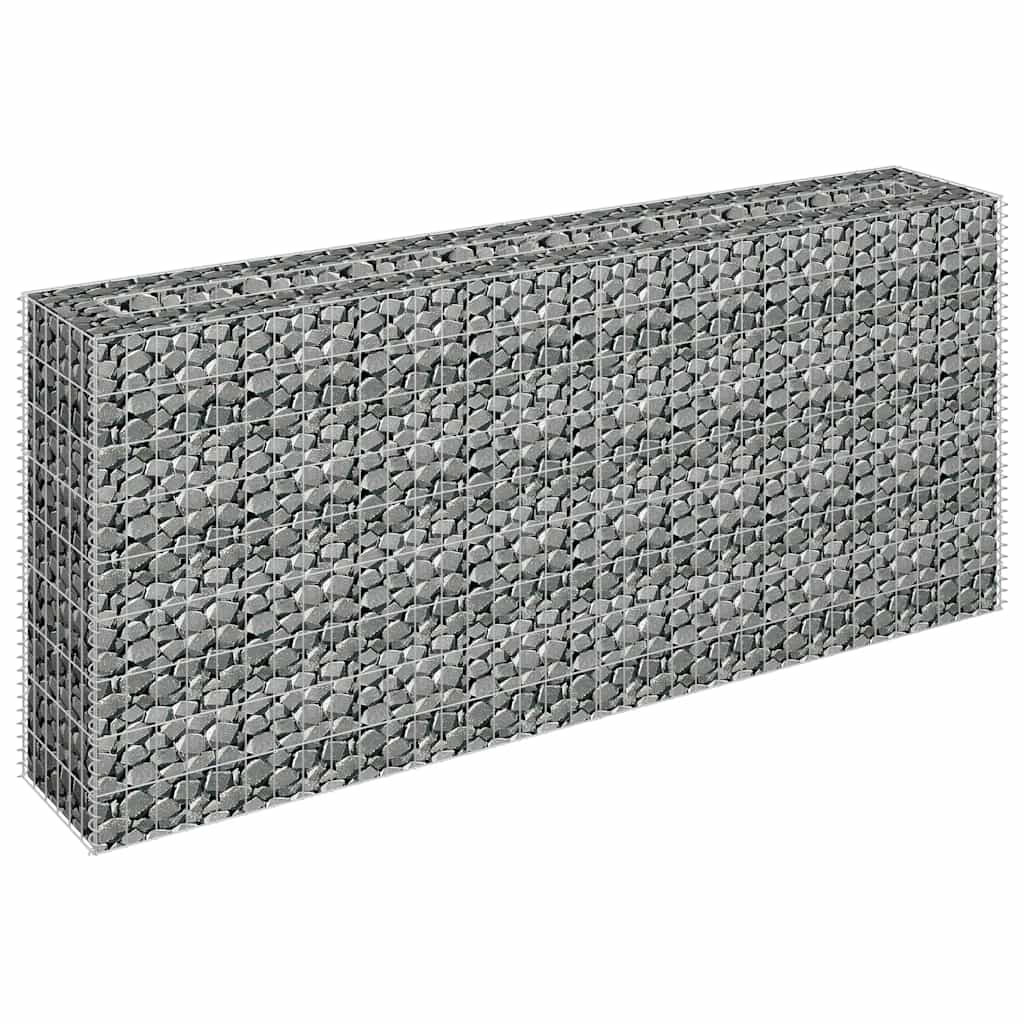 Gabionen-Hochbeet Verzinkter Stahl 90x30x10 cm