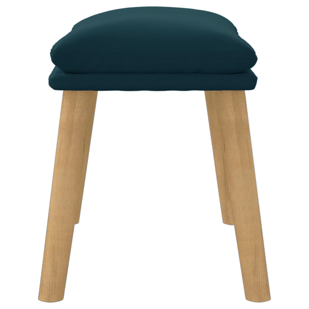 Fußhocker Hellgrau 45x29,5x35 cm Samt