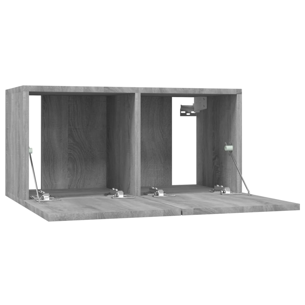 4-tlg. TV-Schrank-Set Weiß Holzwerkstoff