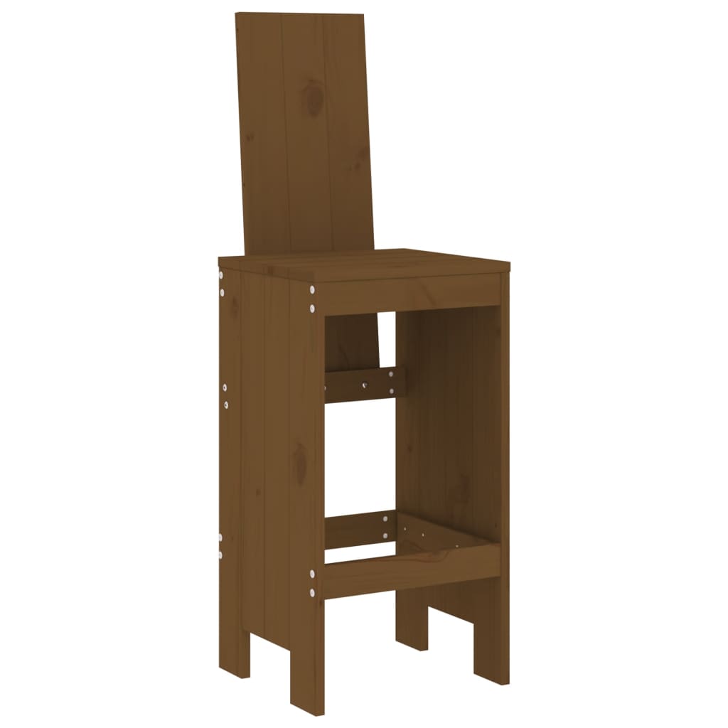 Barhocker 2 Stk. 40x42x120 cm Massivholz Kiefer