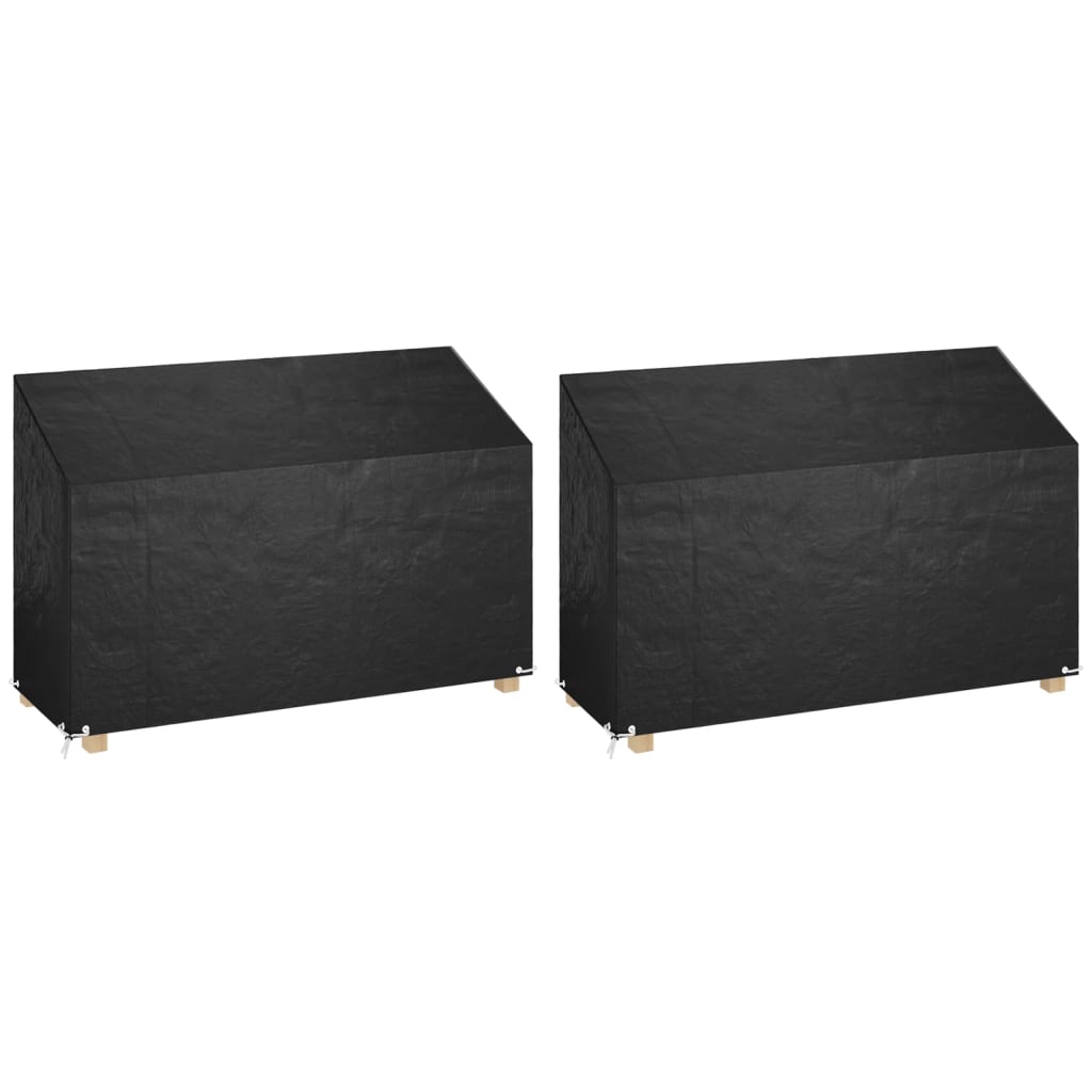 Abdeckungen für Gartenbank 2 Stk. 8 Ösen 130x70x70/88 cm