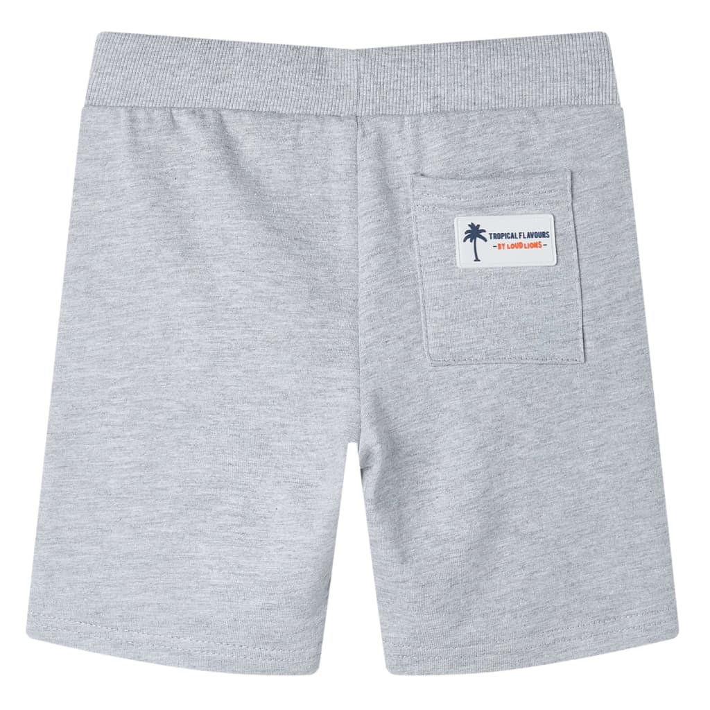Kindershorts mit Kordelzug Dunkelblau Melange 140