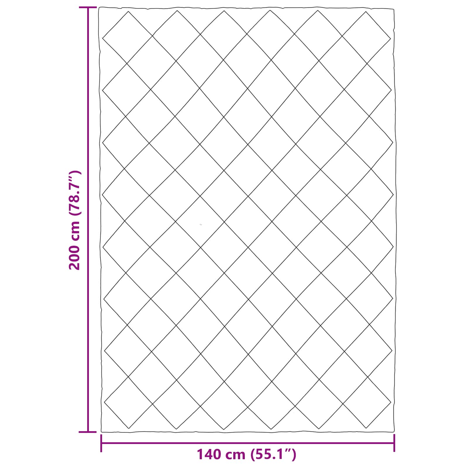 Sommerdecke Anthrazit 200 x 135 cm Mikrofaser
