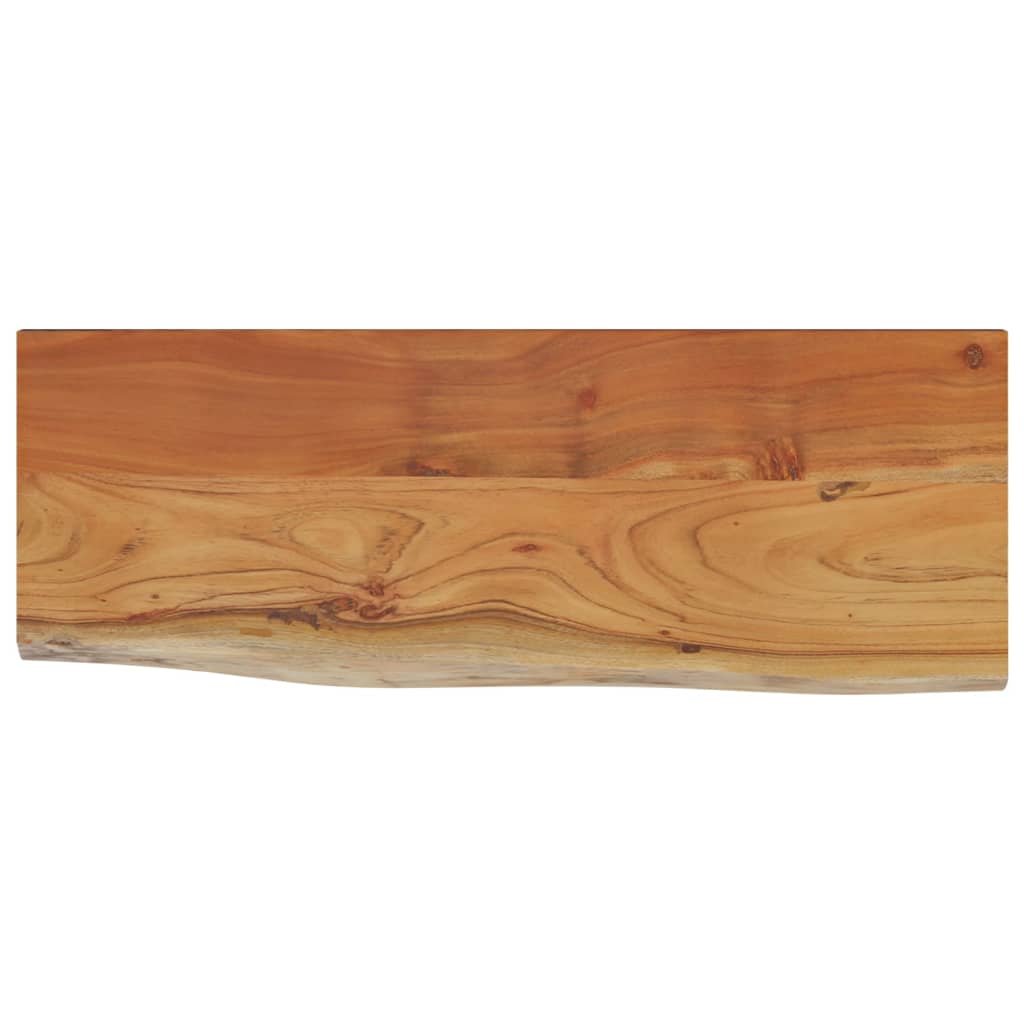 Wandregal 40x20x2,5 cm Rechteckig Massivholz Akazie Baumkante