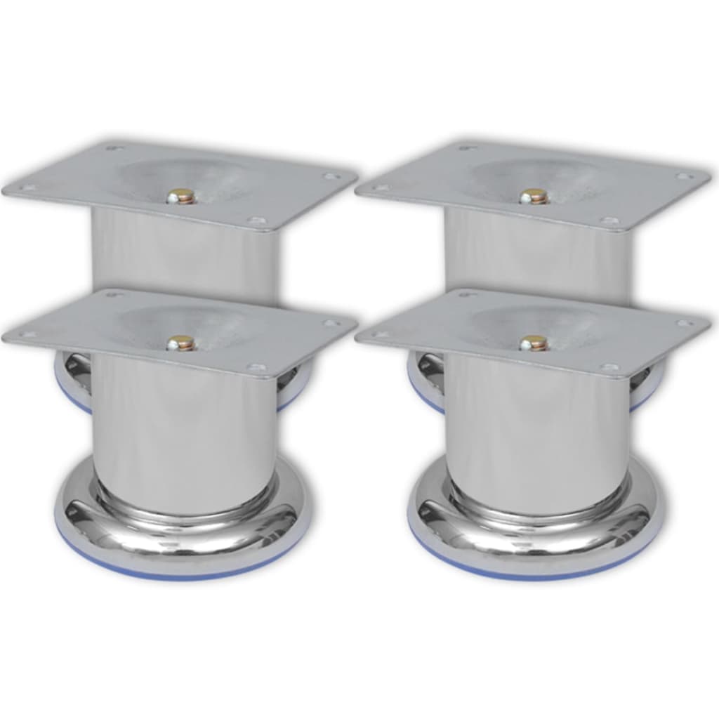 Sofabeine 8 Stk. Rund Chrom 180 mm