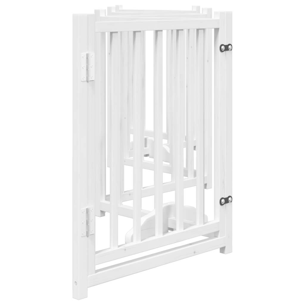 3-tlg. Hundetor Faltbar 150 cm Massivholz Tanne