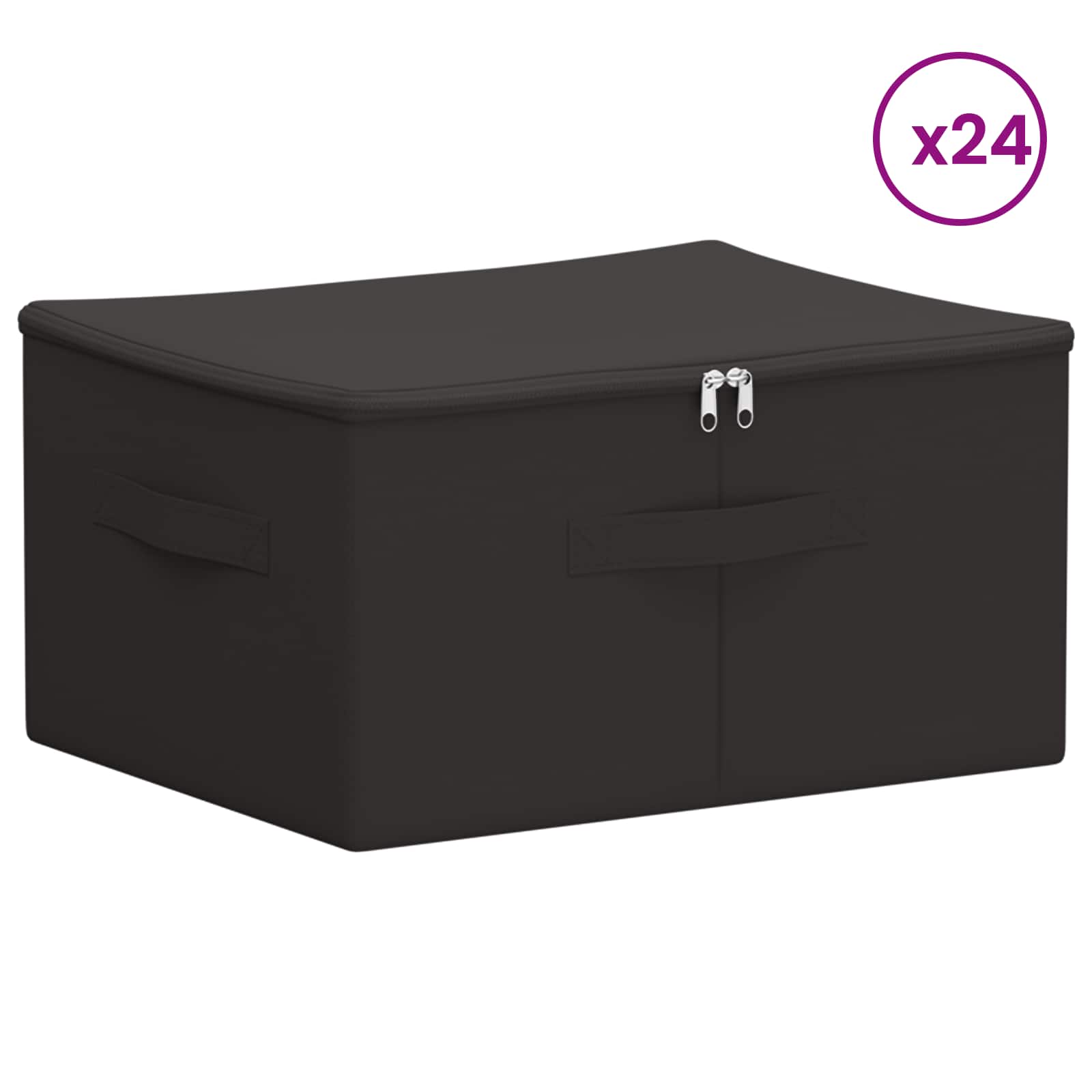 Aufbewahrungsbox Stoff 50x30x25 cm Anthrazit