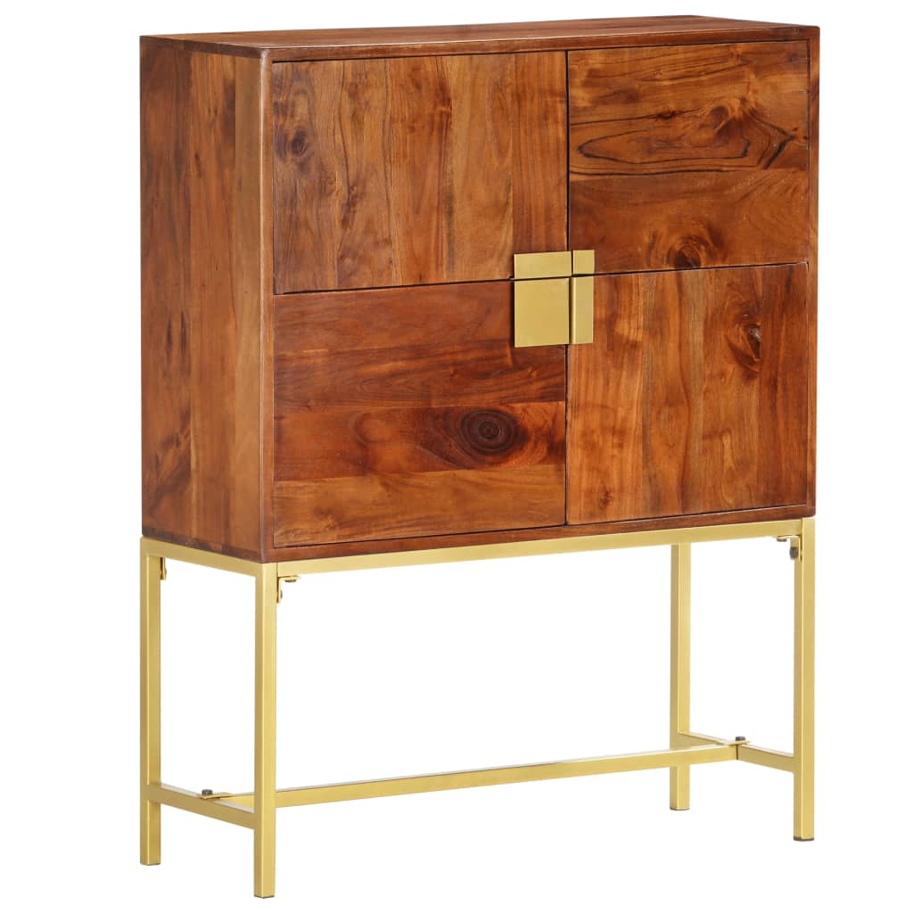Highboard 80x30x100 cm Massivholz Mango