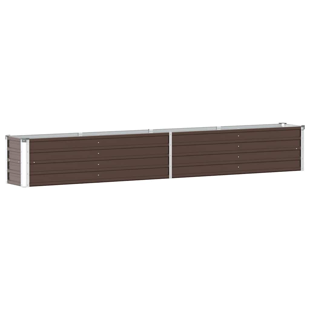 Hochbeet Braun 160 x 80 x 77 cm Verzinkter Stahl