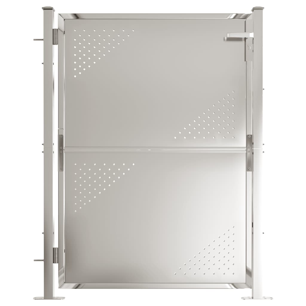 Gartentor 100 x 95 cm Edelstahl