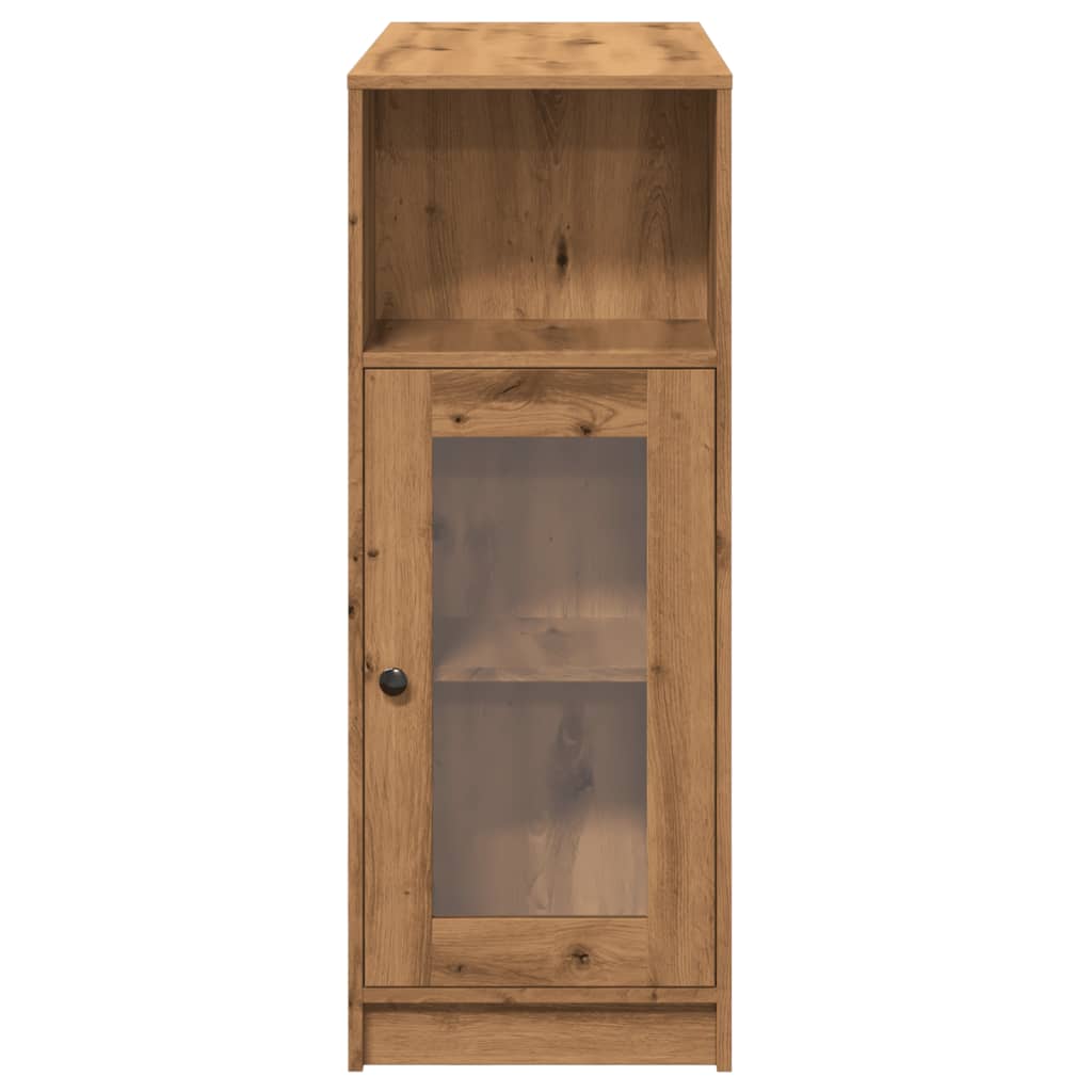 Bartisch Schwarz Eichen-Optik 101 x 40 x 103,5 cm Holzwerkstoff