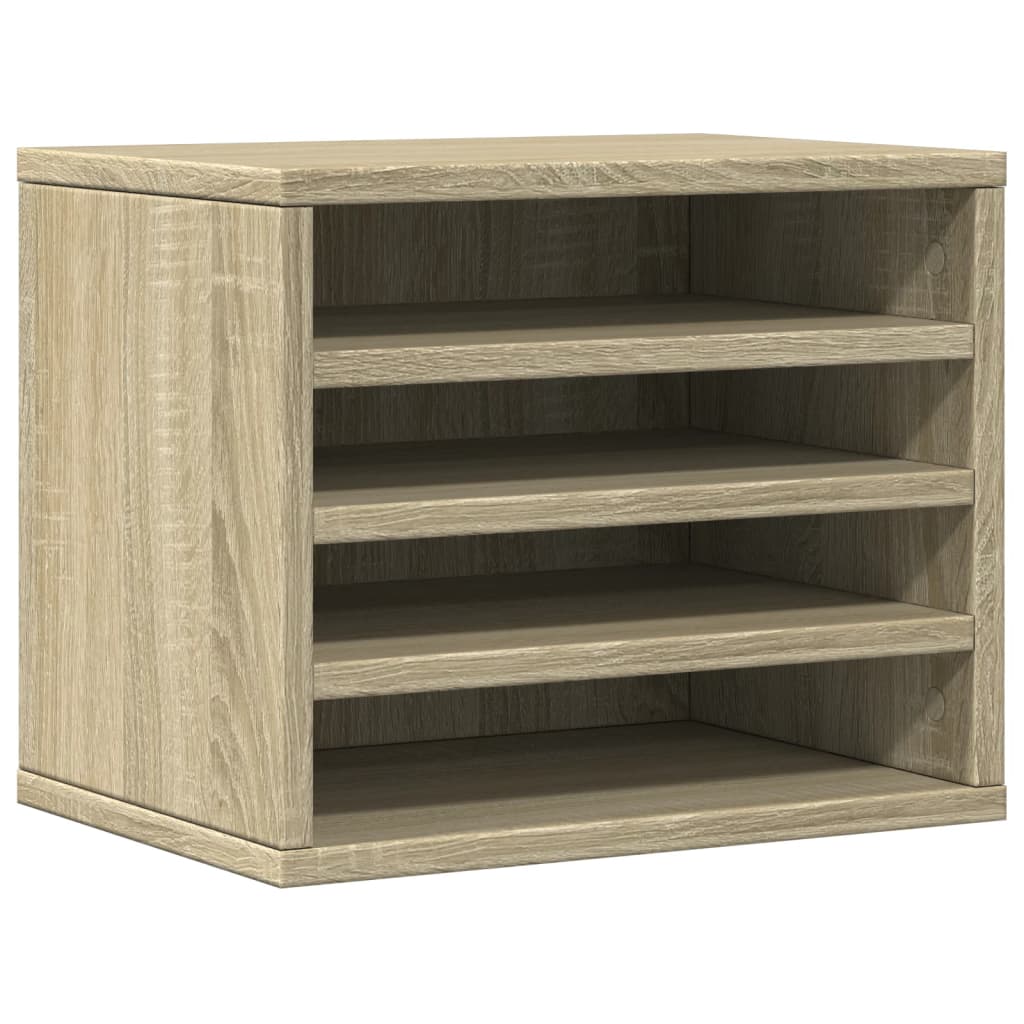 Schreibtisch-Organizer Weiß 36x26x29,5 cm Holzwerkstoff
