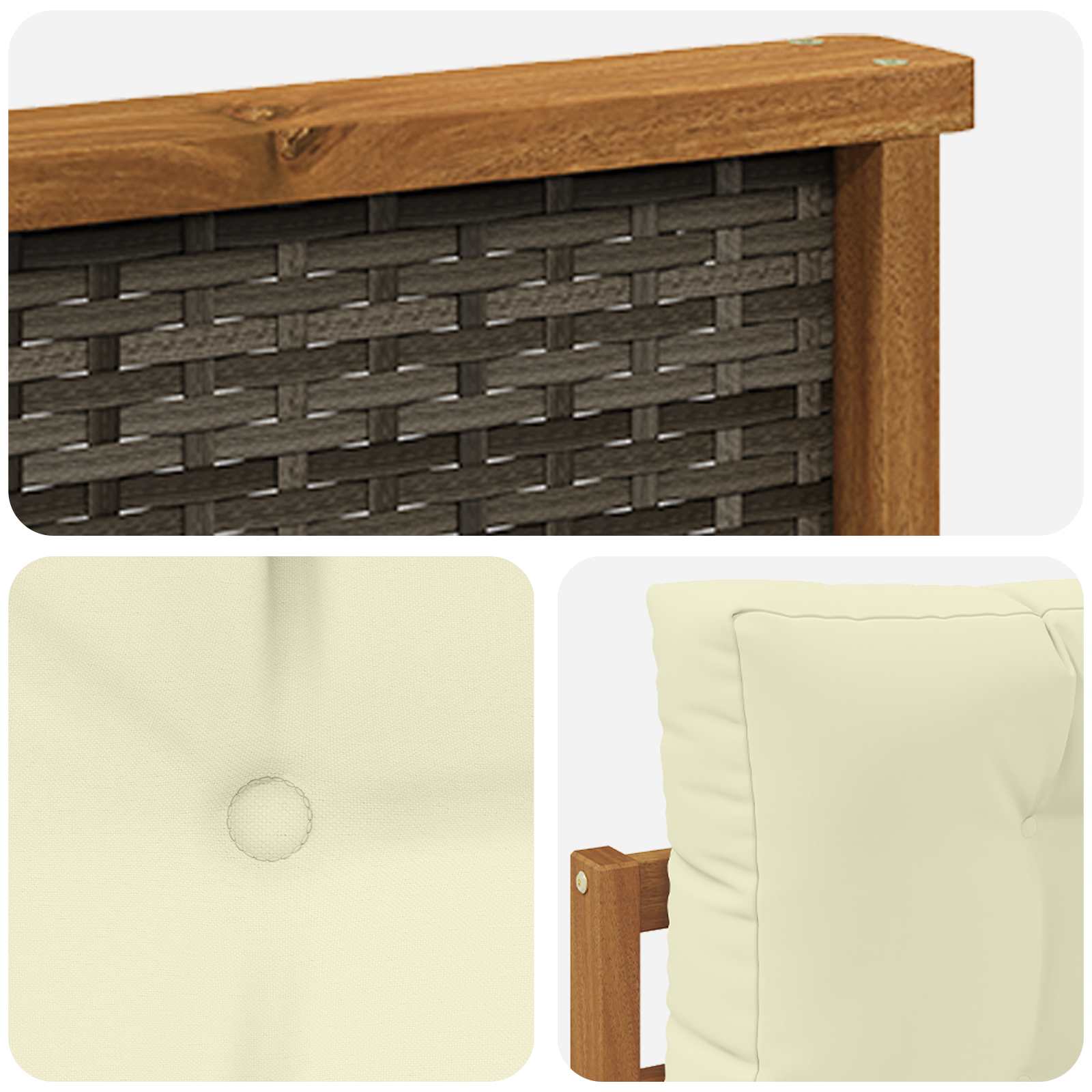 Outdoor Mittelsofa Natur