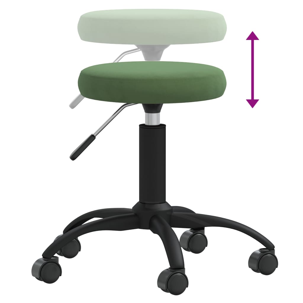 Massagehocker Samt Senfgelb