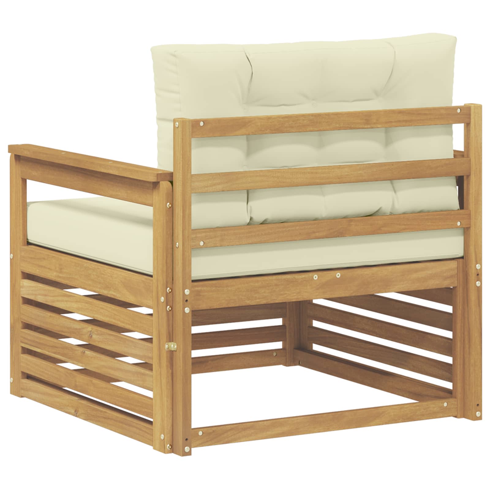 2 Stück Outdoor-Sofa Natur