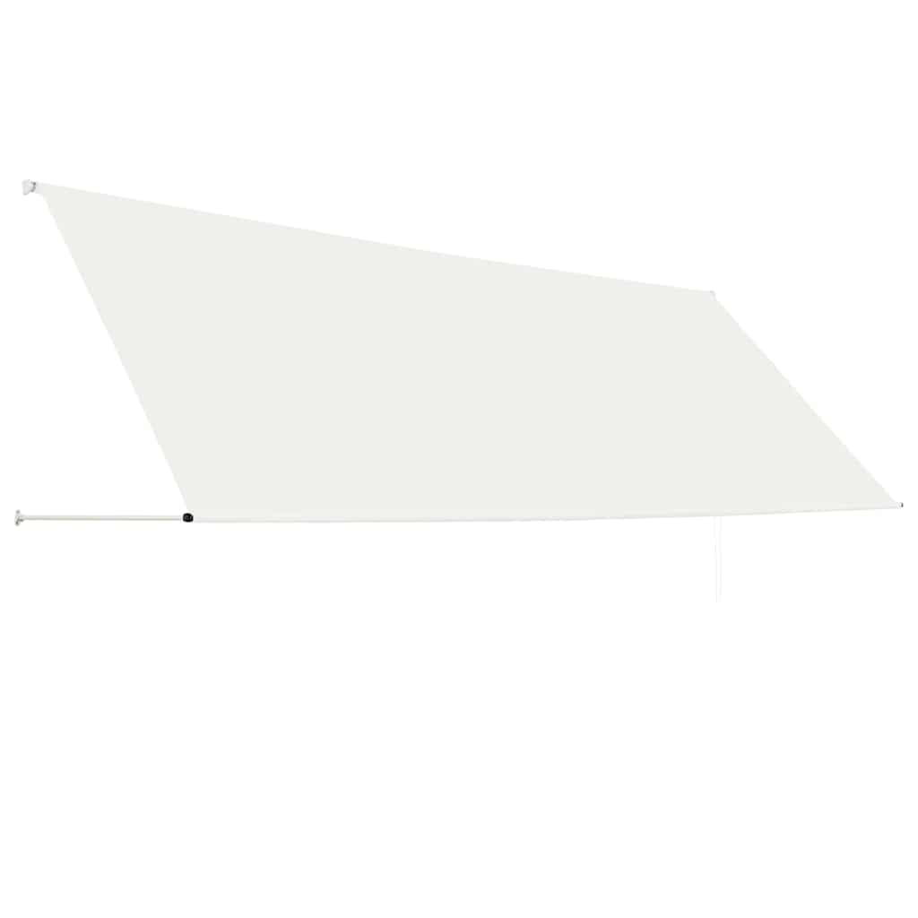 Einziehbare Markise 150×150 cm Blau und Weiß