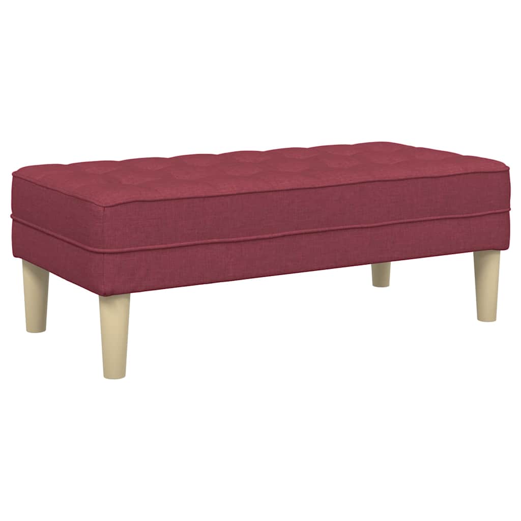Bank mit Kissen Hellgrau 113 x 57 x 39 cm Stoff