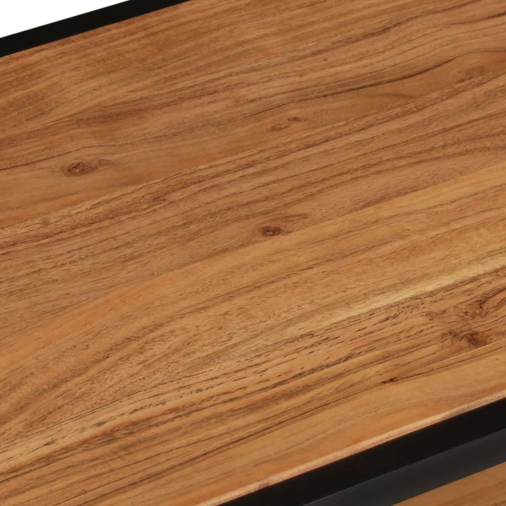 Couchtisch 40x40x36 cm Raues Mango-Massivholz