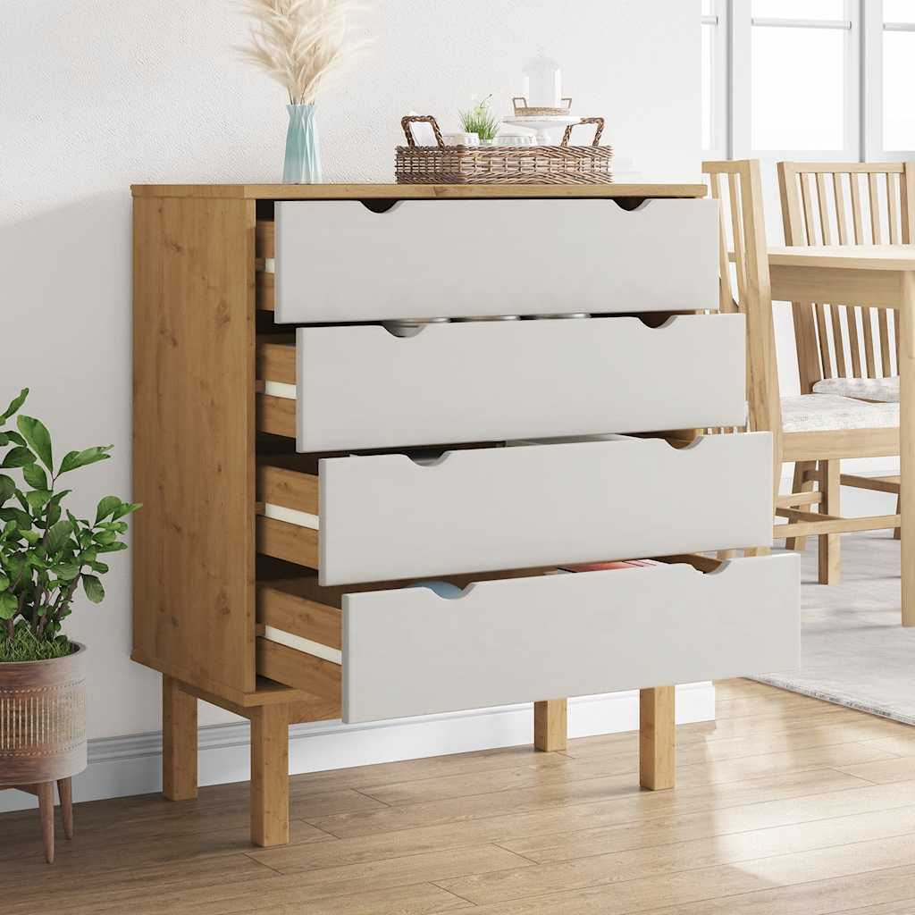 Schubladenschrank OTTA 76,5x39,5x90 cm Massivholz