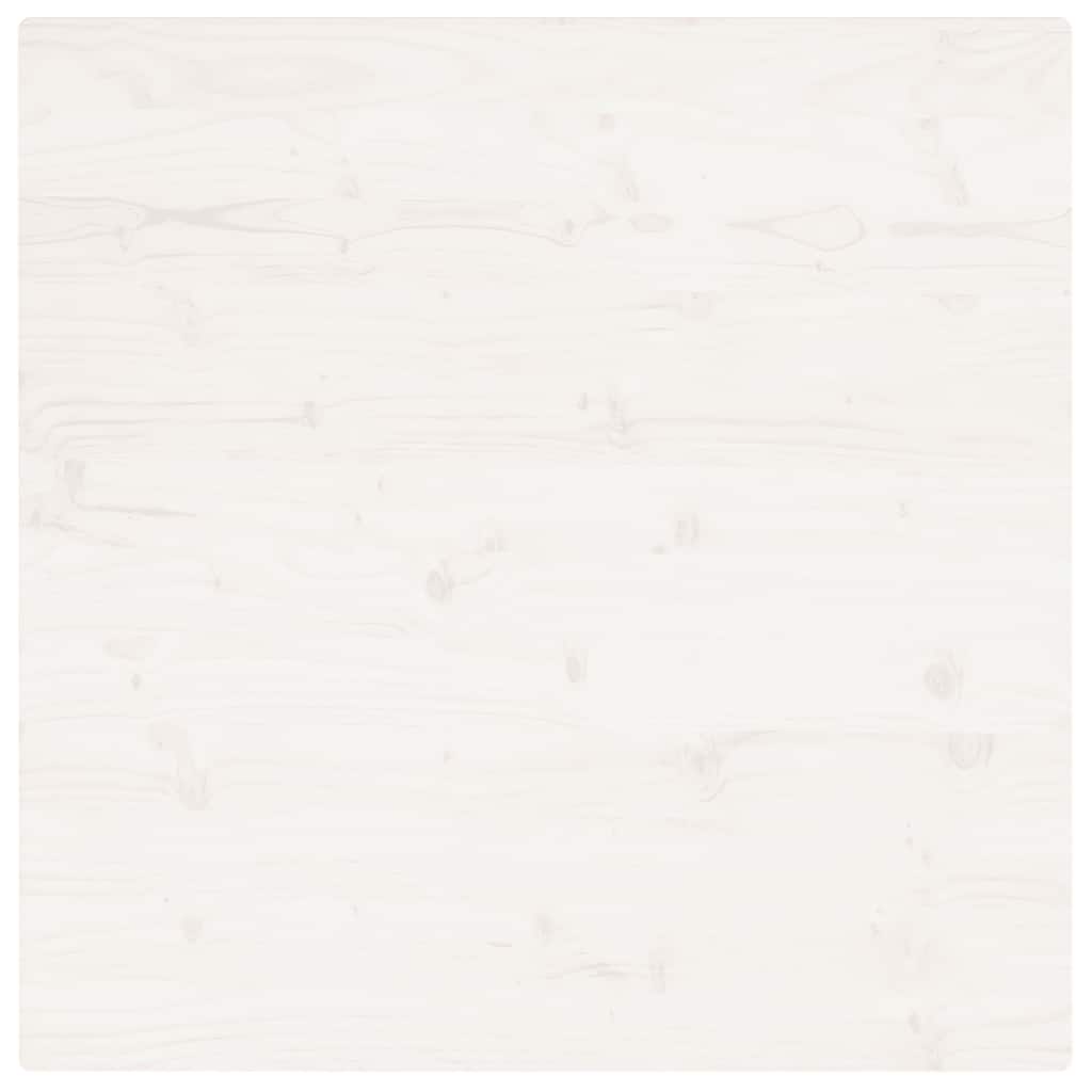 Tischplatte Weiß 40x40x2,5 cm Massivholz Kiefer Quadratisch