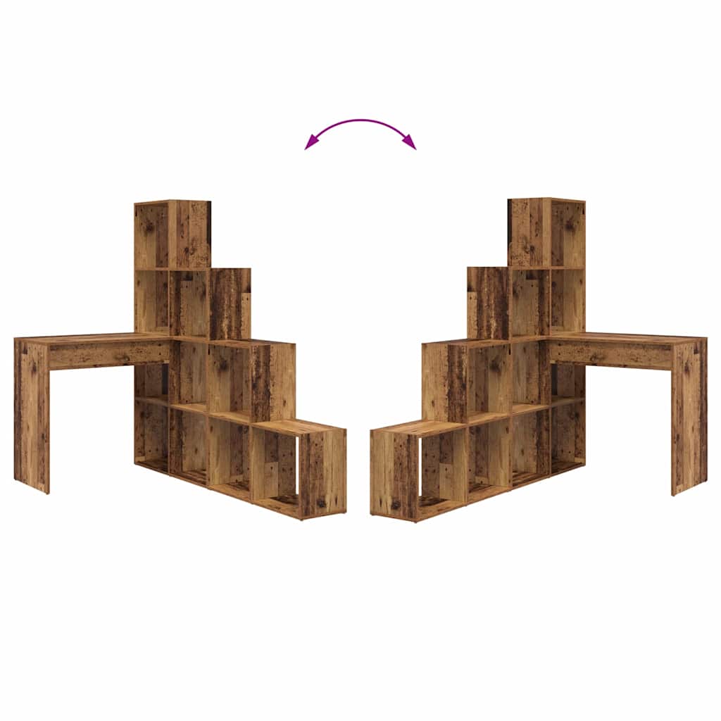 Eck-Schreibtisch Schwarz Eichen-Optik 101,5 x 149,5 x 149,5 cm