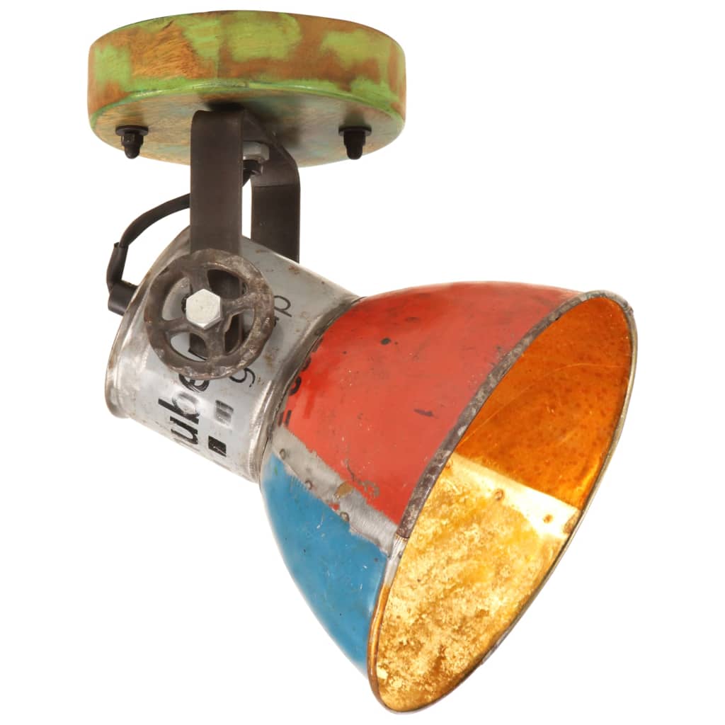Wandlampe Industriestil Silbern 45x25 cm E27