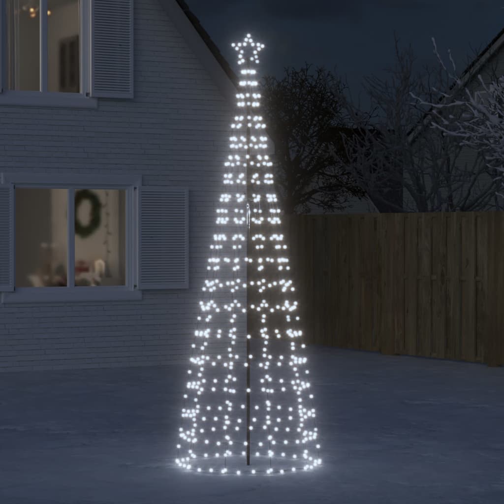 LED-Weihnachtsbaum mit Erdspießen 220 LEDs Warmweiß 180 cm