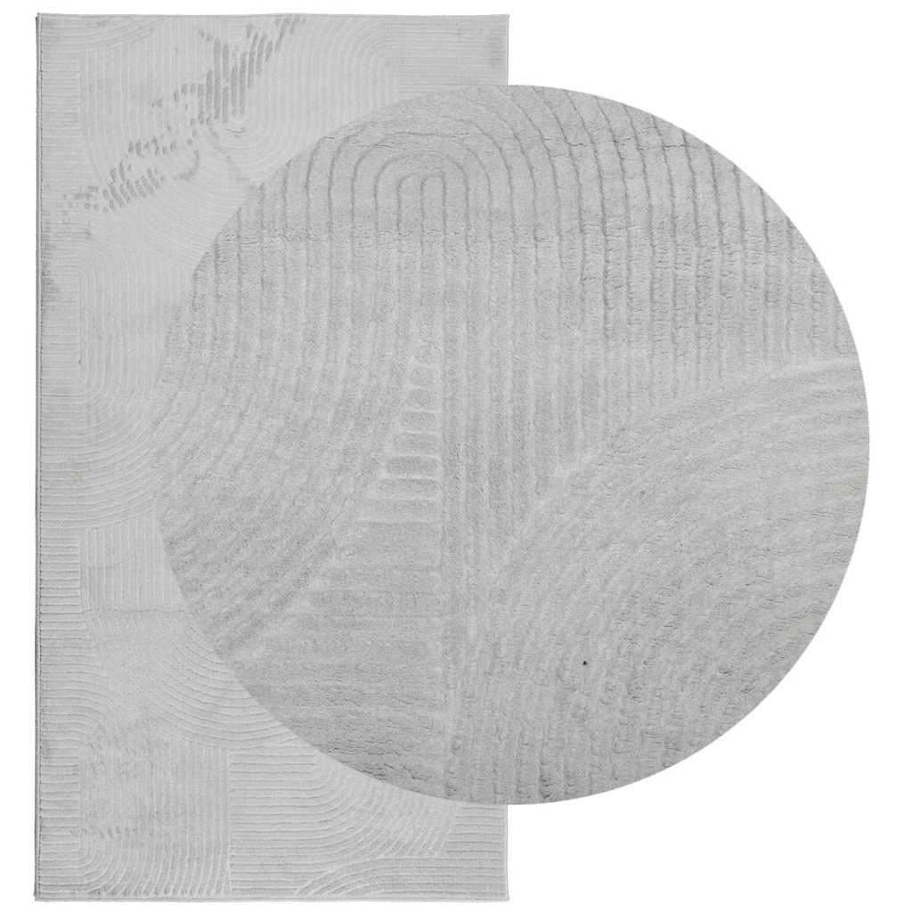 Teppich IZA Kurzflor Skandi-Stil Anthrazit 80x150 cm