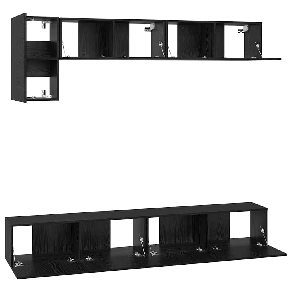 5-tlg. TV-Schrank-Set Weiß Holzwerkstoff
