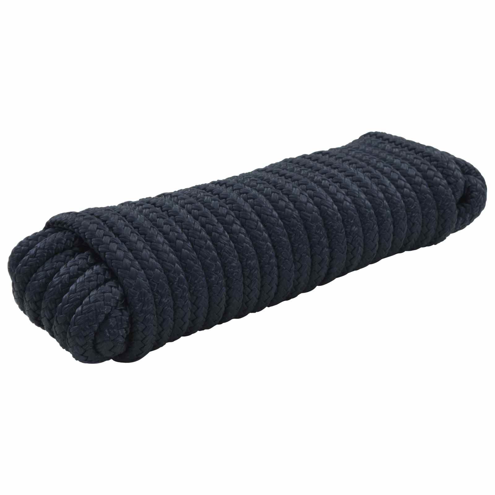 Bootsseil 6 m 1 Weiß und Schwarz Polyester
