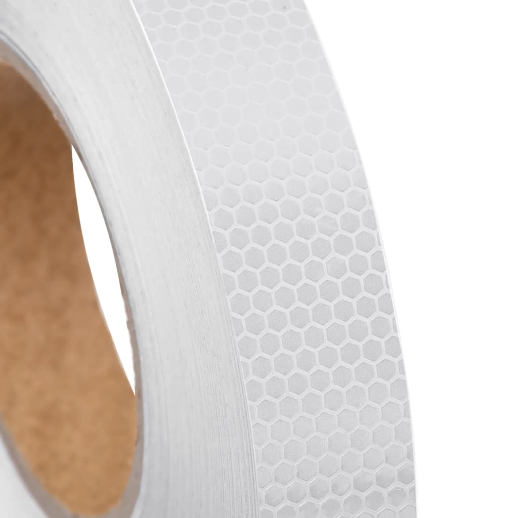 Reflektorband Weiß 2,5 cmx20 m PVC