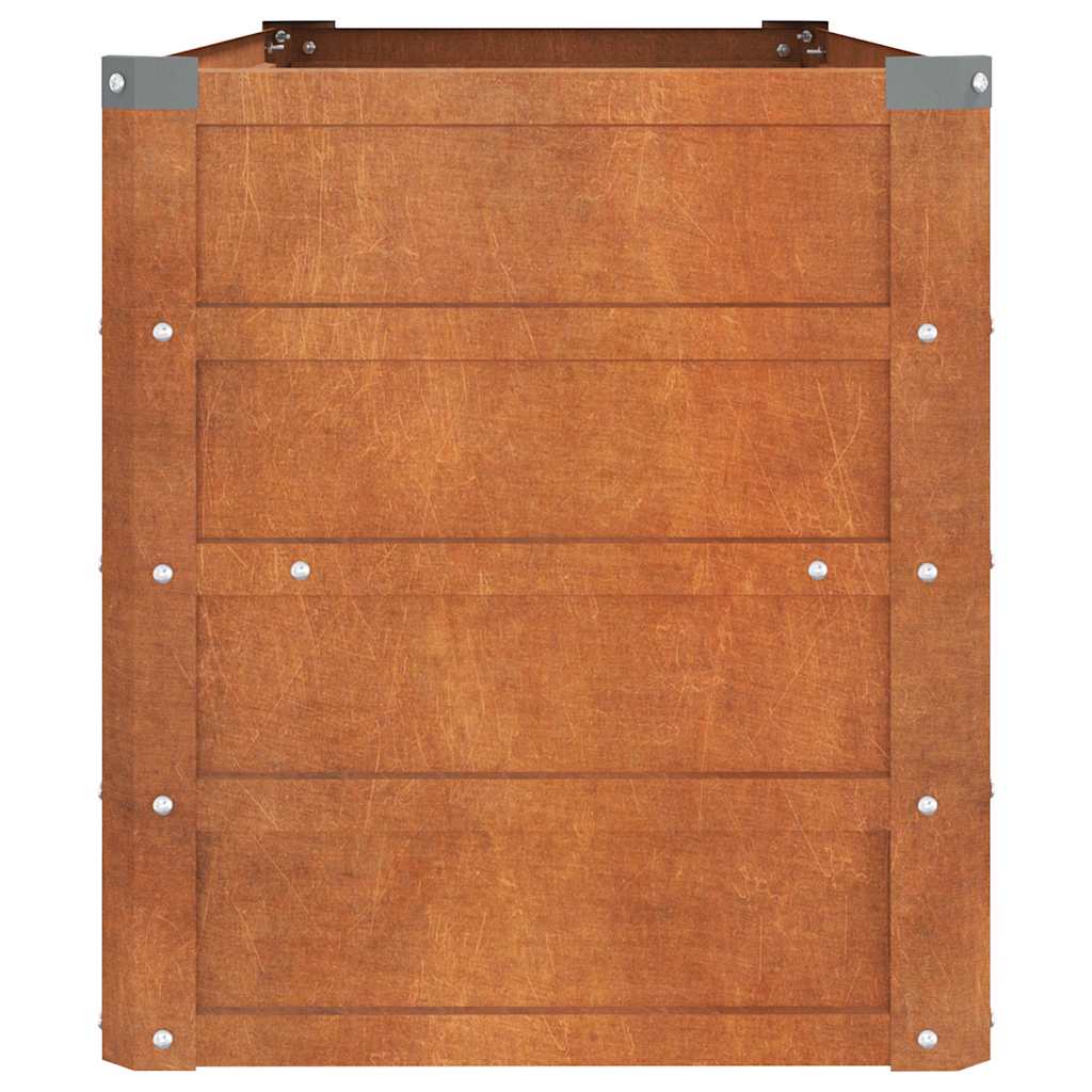 Hochbeet Rostig 100x100x77 cm Cortenstahl