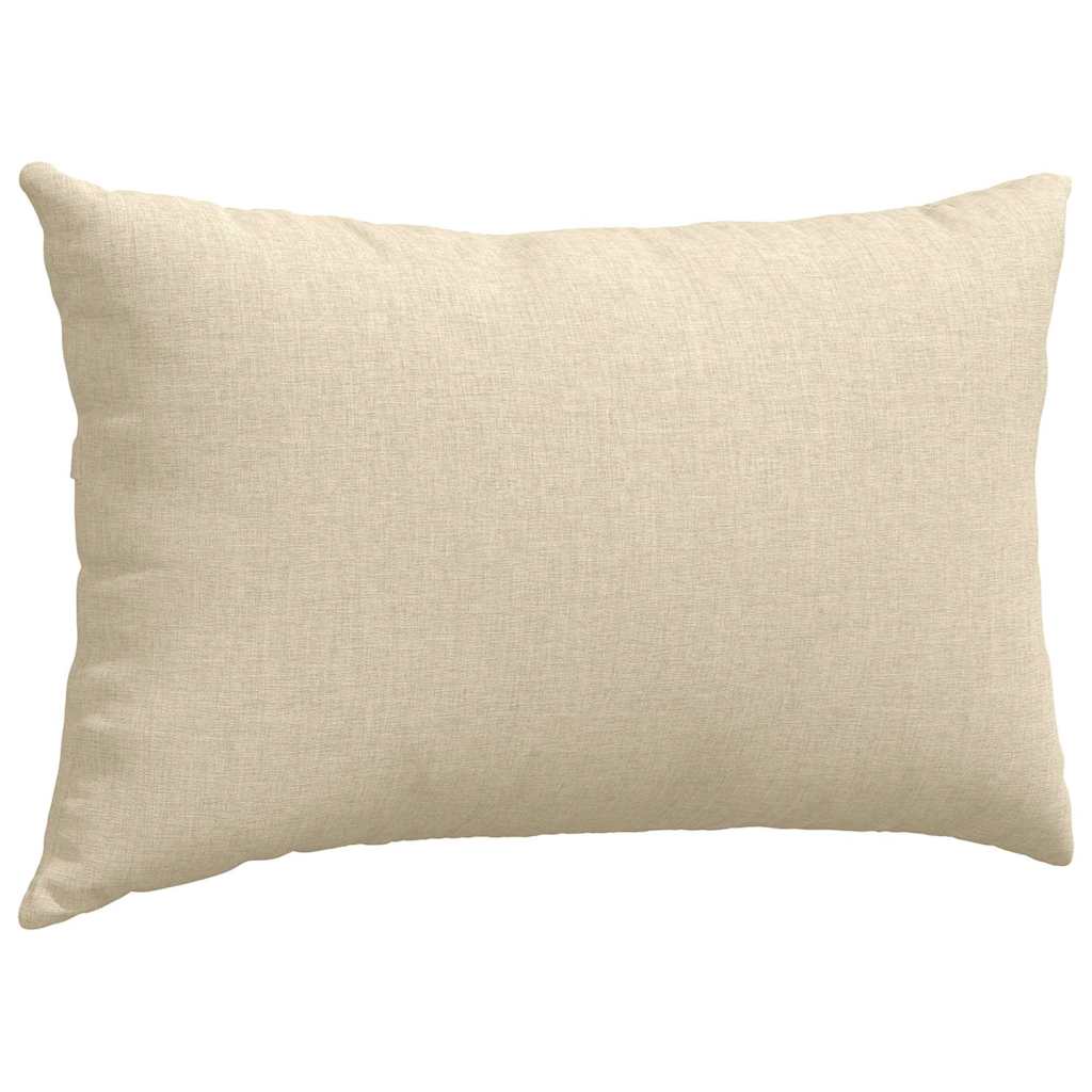 Sofakissen 2 pcs Hellgrau 50 x 30 cm Stoff