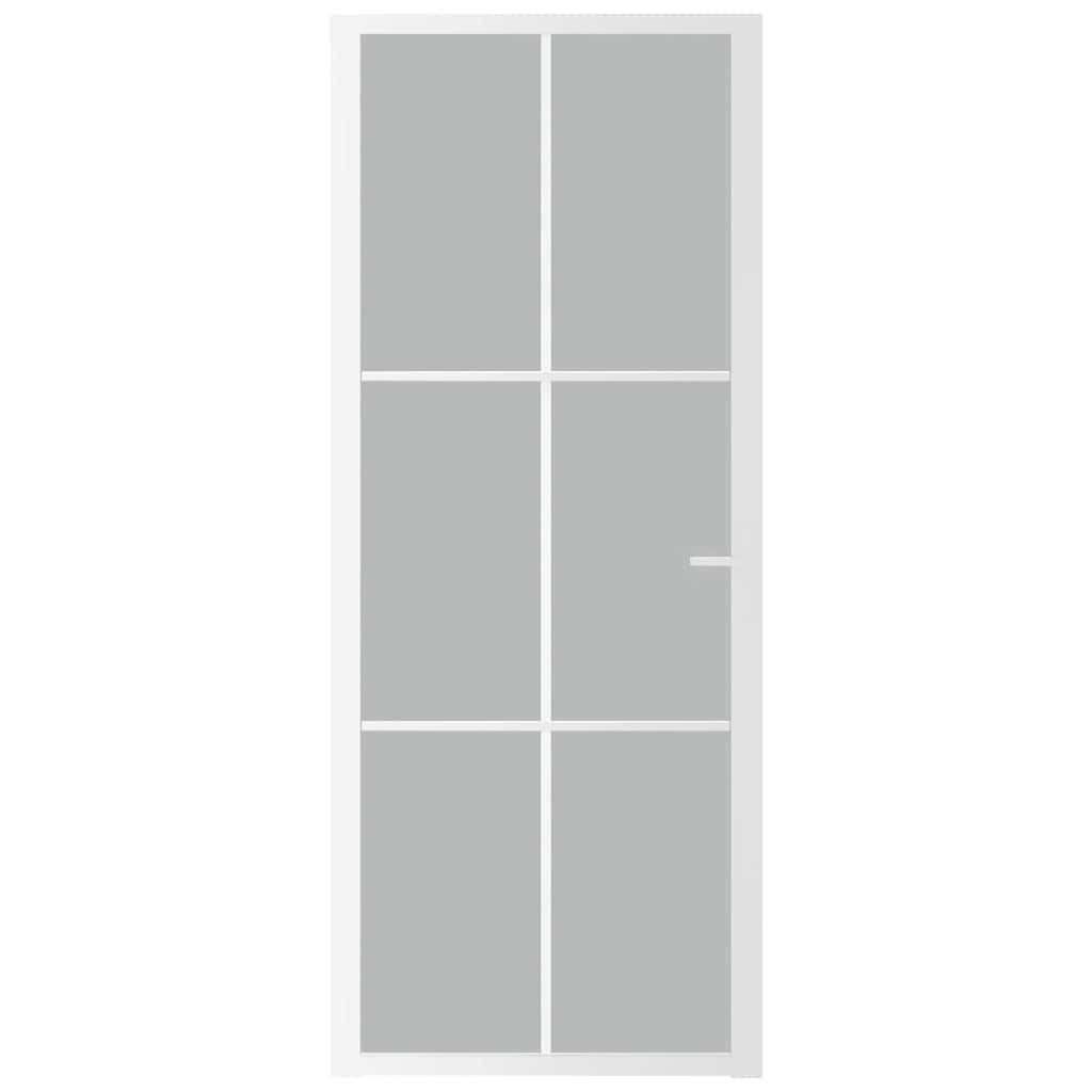 Innentür ESG Glas und Aluminium 76x201,5 cm Schwarz